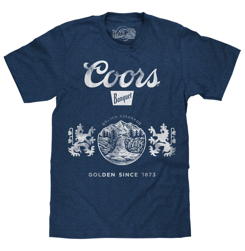 Coors Banquet Golden Since 1873 T-Shirt - Navy Blue