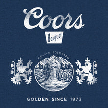 Load image into Gallery viewer, Coors Banquet Golden Since 1873 T-Shirt - Navy Blue