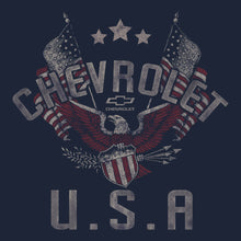 Load image into Gallery viewer, Chevrolet USA Patriotic Eagle T-Shirt - Navy Blue