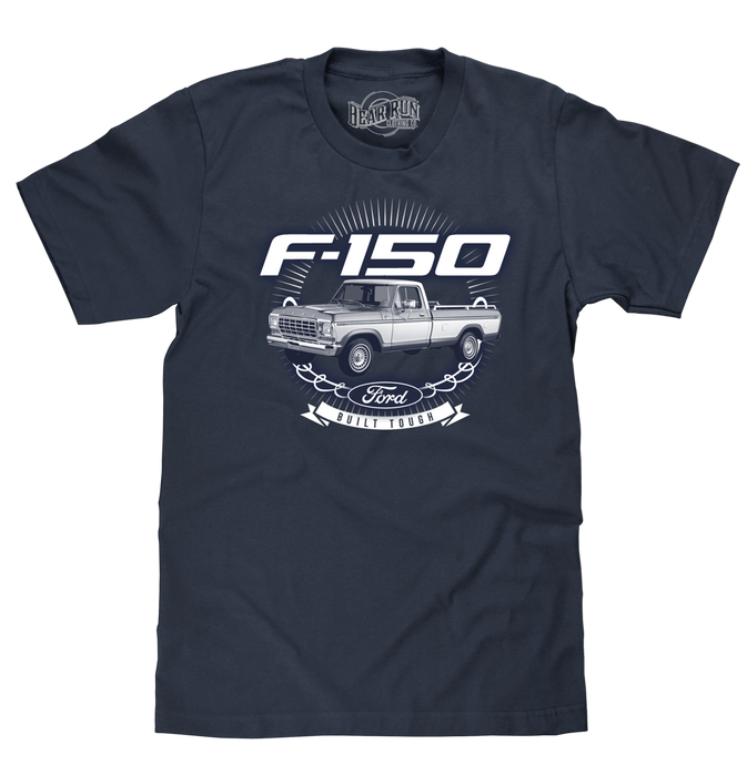 Ford F-150 Built Tough Truck T-Shirt - Navy Blue