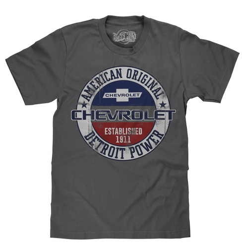 Chevrolet Detroit Power 1911 T-Shirt - Charcoal Gray