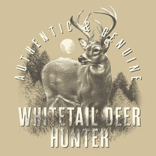 Load image into Gallery viewer, Authentic Genuine Whitetail Deer Hunter T-Shirt - Putty Beige