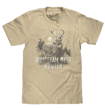 Load image into Gallery viewer, Authentic Genuine Whitetail Deer Hunter T-Shirt - Putty Beige
