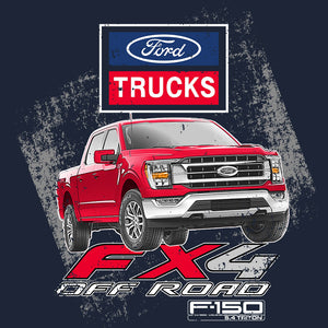 Ford F-150 FX4 Truck T-Shirt - Navy Blue